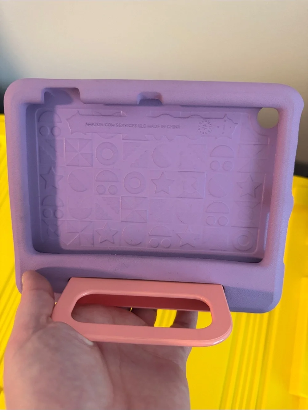 Amazon Kids Tablet Silicone Handle Cover in Lavender and Pink